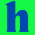 Blue letter h logo for ЗДОРОВЬЕ